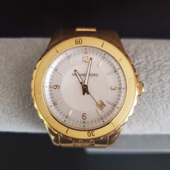 Michael Kors Women\'s Watch MK5174 41mm Gold Tone Mother of‎ Pearl Dial with Date main image 4